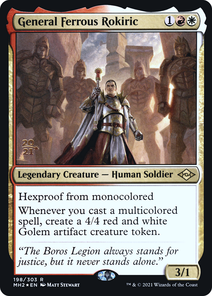 General Ferrous Rokiric (PMH2-198S) - Modern Horizons 2 Promos Foil - Premium MTG Single from Wizards of the Coast - Just $0.94! Shop now at Game Crave Tournament Store