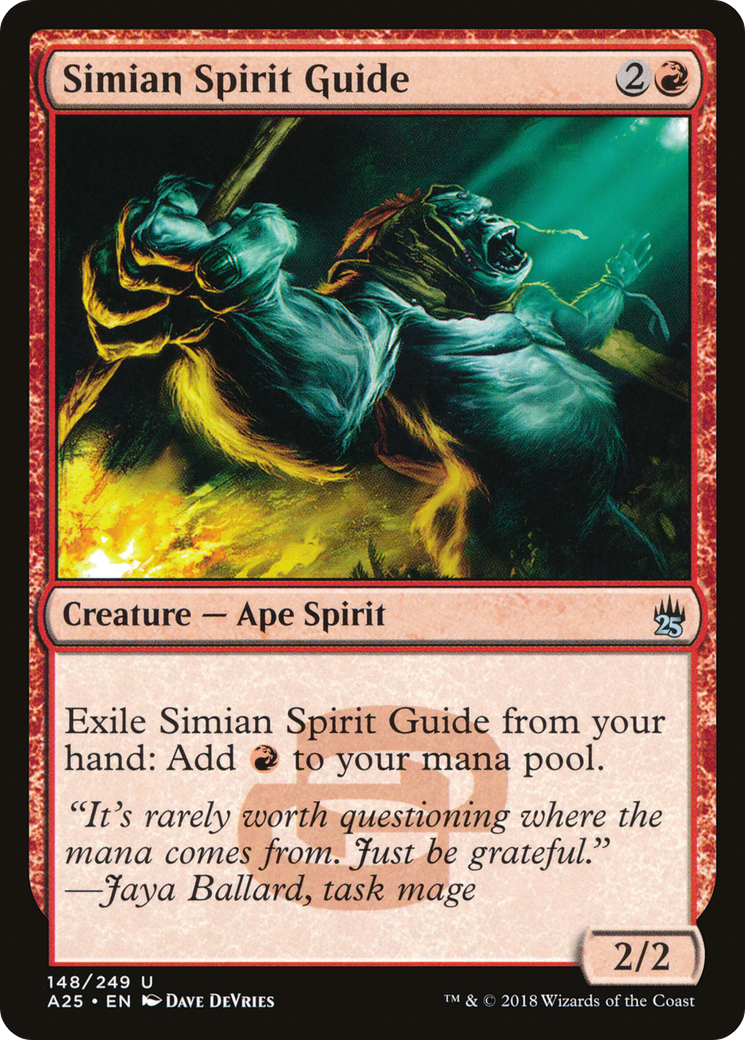 Simian Spirit Guide (A25-148) - Masters 25 - Premium MTG Single from Wizards of the Coast - Just $1.30! Shop now at Game Crave Tournament Store