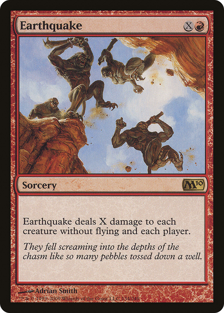 Earthquake (M10-134) - Magic 2010 Foil - Premium MTG Single from Wizards of the Coast - Just $10.78! Shop now at Game Crave Tournament Store