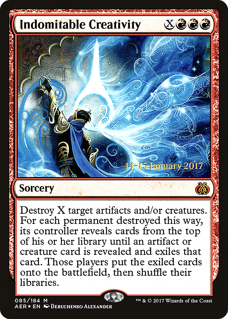 Indomitable Creativity (PAER-85S) - Aether Revolt Promos Foil - Premium MTG Single from Wizards of the Coast - Just $3.77! Shop now at Game Crave Tournament Store