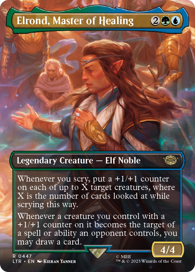 Elrond, Master of Healing (LTR-447) - The Lord of the Rings: Tales of Middle-earth (Borderless) - Premium MTG Single from Wizards of the Coast - Just $0.35! Shop now at Game Crave Tournament Store