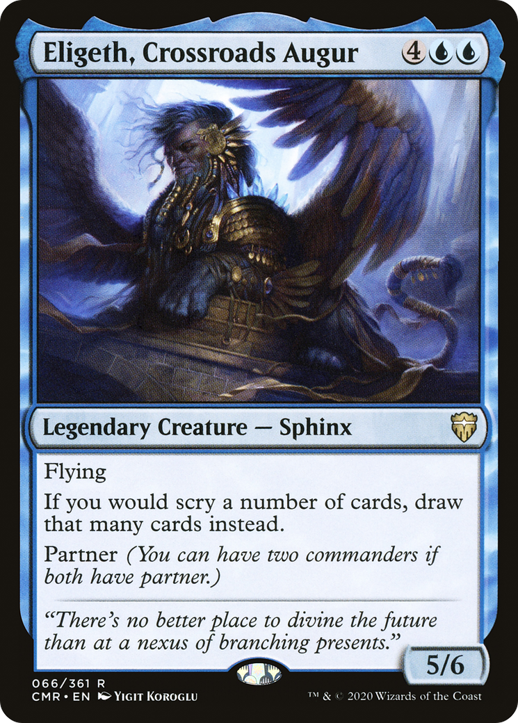 Eligeth, Crossroads Augur (CMR-066) - Commander Legends Foil - Premium MTG Single from Wizards of the Coast - Just $0.35! Shop now at Game Crave Tournament Store