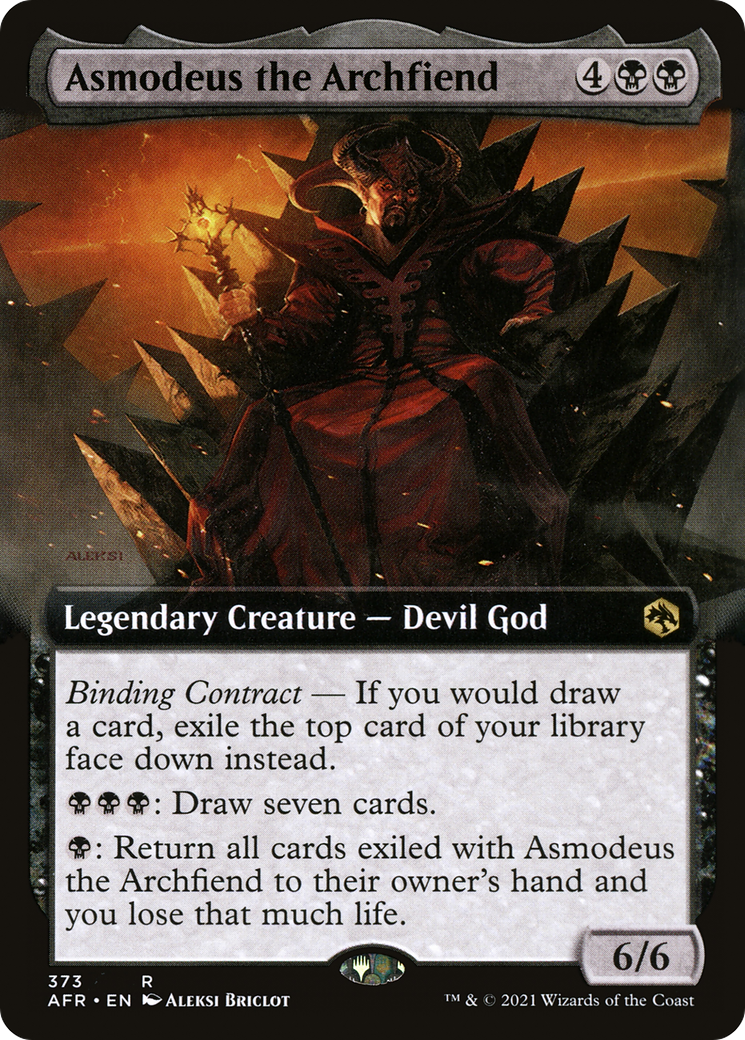 Asmodeus the Archfiend (AFR-373) - Adventures in the Forgotten Realms: (Extended Art) - Premium MTG Single from Wizards of the Coast - Just $0.26! Shop now at Game Crave Tournament Store