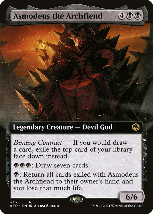 Asmodeus the Archfiend (AFR-373) - Adventures in the Forgotten Realms: (Extended Art) - Premium MTG Single from Wizards of the Coast - Just $0.26! Shop now at Game Crave Tournament Store