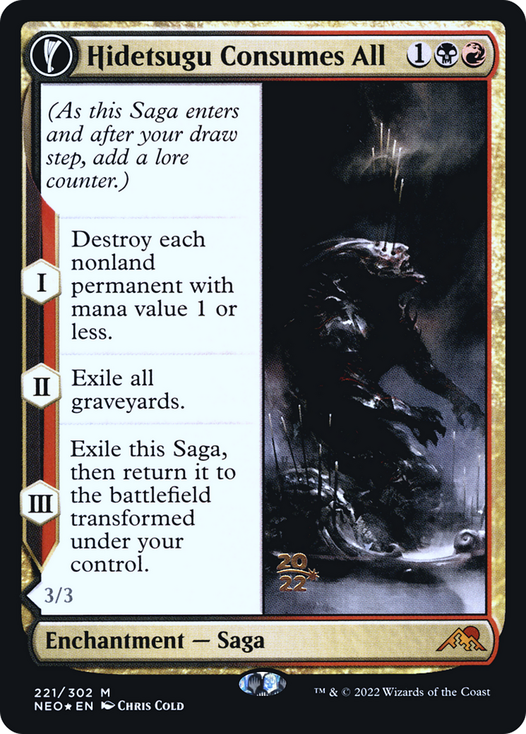 Hidetsugu Consumes All // Vessel of the All-Consuming (PNEO-221S) - Kamigawa: Neon Dynasty Promos: (fandfc) Foil - Premium MTG Single from Wizards of the Coast - Just $0.71! Shop now at Game Crave Tournament Store