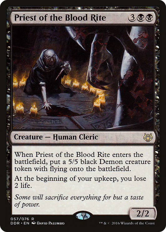 Priest of the Blood Rite (DDR-057) - Duel Decks: Nissa vs. Ob Nixilis - Premium MTG Single from Wizards of the Coast - Just $0.25! Shop now at Game Crave Tournament Store