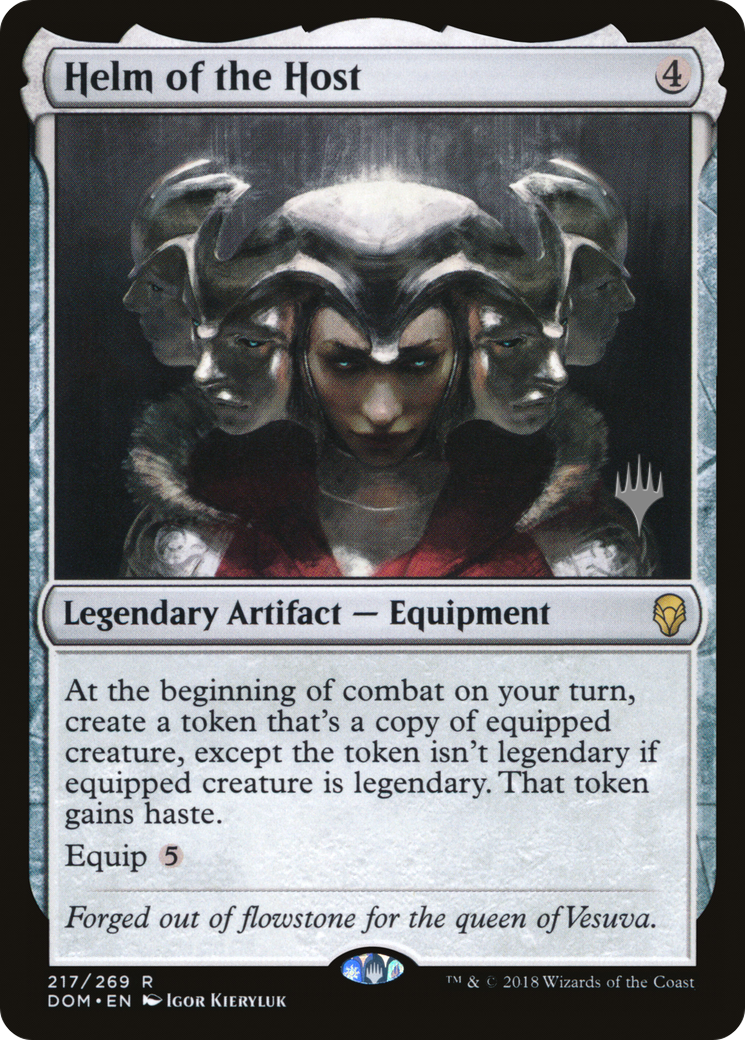 Helm of the Host (PDOM-217P) - Dominaria Promos - Premium MTG Single from Wizards of the Coast - Just $3.47! Shop now at Game Crave Tournament Store