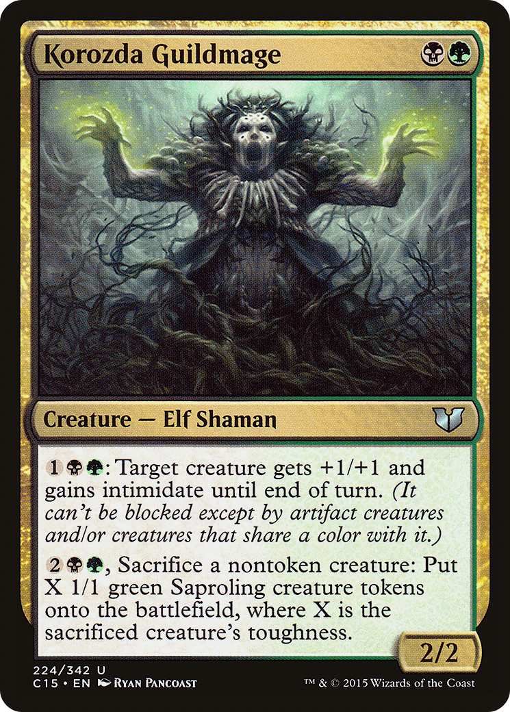 Korozda Guildmage (C15-224) - Commander 2015 - Premium MTG Single from Wizards of the Coast - Just $0.08! Shop now at Game Crave Tournament Store