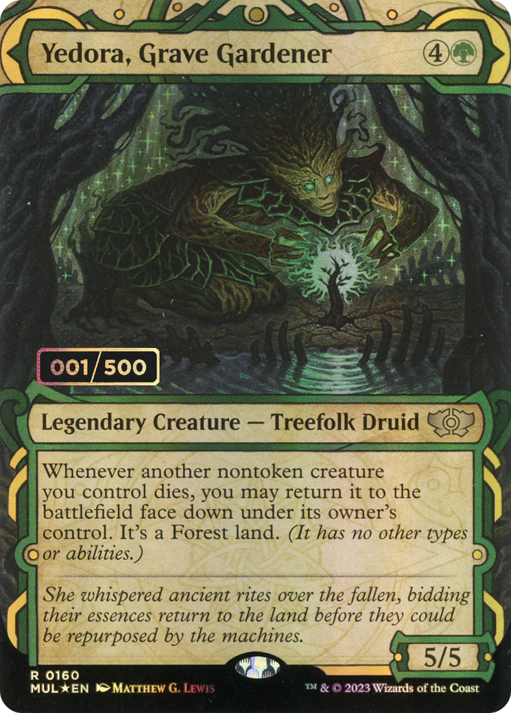 Yedora, Grave Gardener (MUL-160Z) - Multiverse Legends: (Showcase) (Borderless) Foil - Premium MTG Single from Wizards of the Coast - Just $20.20! Shop now at Game Crave Tournament Store