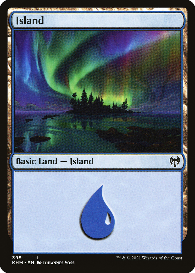 Island (KHM-395) - Kaldheim Foil - Premium MTG Single from Wizards of the Coast - Just $0.48! Shop now at Game Crave Tournament Store