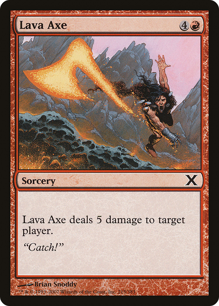 Lava Axe (10E-215) - Tenth Edition - Premium MTG Single from Wizards of the Coast - Just $0.08! Shop now at Game Crave Tournament Store
