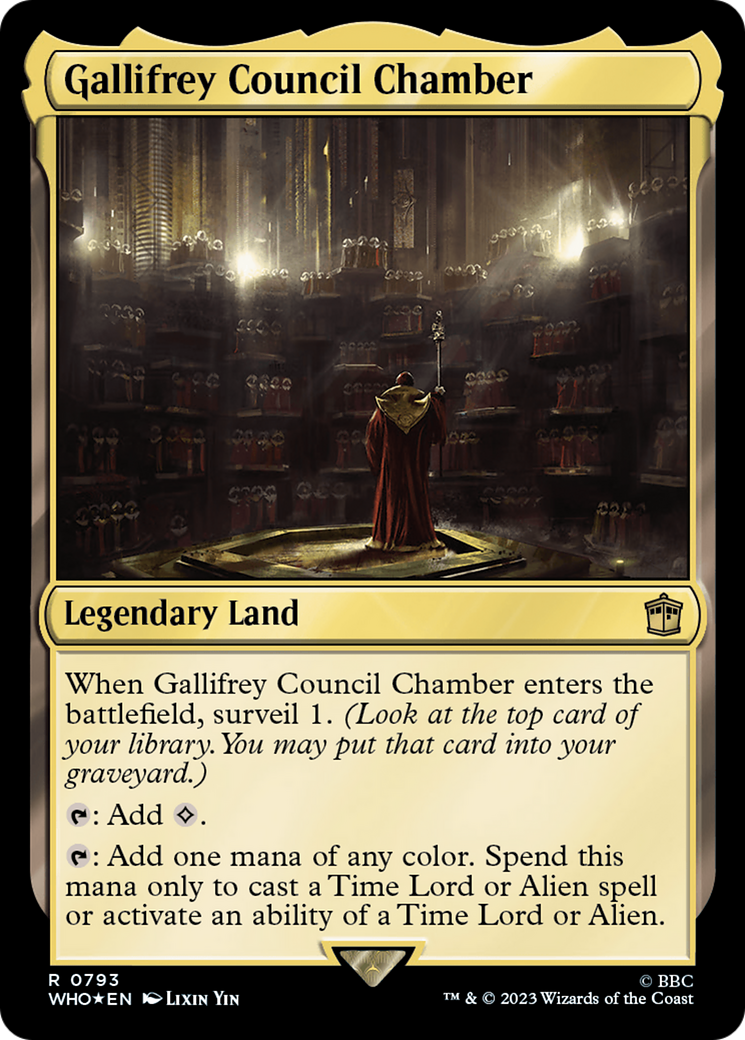 Gallifrey Council Chamber (WHO-793) - Doctor Who Foil - Premium MTG Single from Wizards of the Coast - Just $0.41! Shop now at Game Crave Tournament Store
