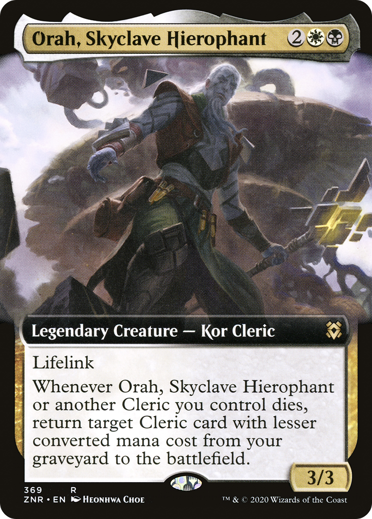 Orah, Skyclave Hierophant (ZNR-369) - Zendikar Rising: (Extended Art) - Premium MTG Single from Wizards of the Coast - Just $0.25! Shop now at Game Crave Tournament Store