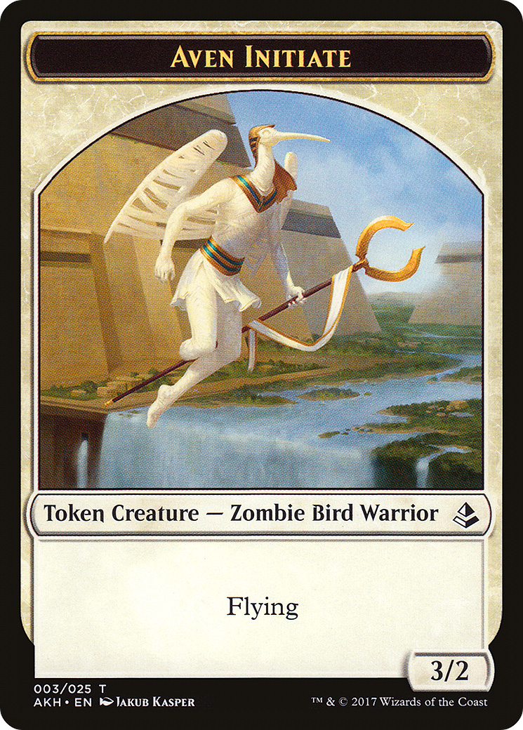 Aven Initiate (TAKH-003) - Amonkhet Tokens - Premium MTG Single from Wizards of the Coast - Just $0.08! Shop now at Game Crave Tournament Store