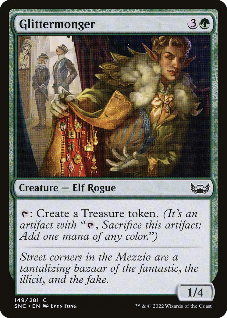 Glittermonger (SNC-149) - Streets of New Capenna - Premium MTG Single from Wizards of the Coast - Just $0.08! Shop now at Game Crave Tournament Store
