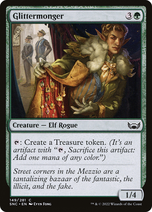 Glittermonger (SNC-149) - Streets of New Capenna - Premium MTG Single from Wizards of the Coast - Just $0.08! Shop now at Game Crave Tournament Store
