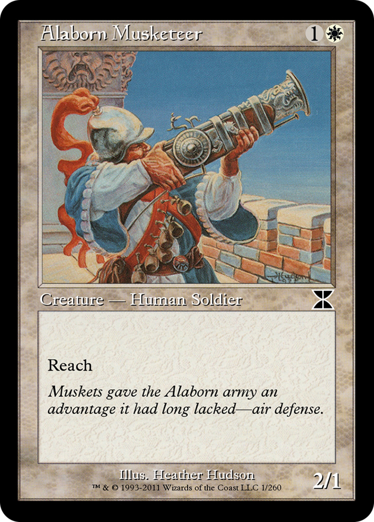 Alaborn Musketeer (ME4-001) - Masters Edition IV - Premium MTG Single from Wizards of the Coast - Just $0! Shop now at Game Crave Tournament Store