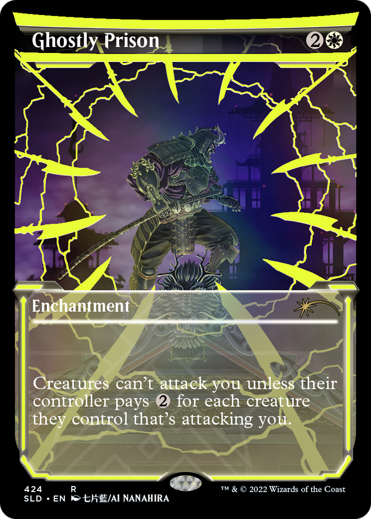 Ghostly Prison (SLD-424) - Secret Lair Drop: (Showcase) Foil - Premium MTG Single from Wizards of the Coast - Just $4.22! Shop now at Game Crave Tournament Store