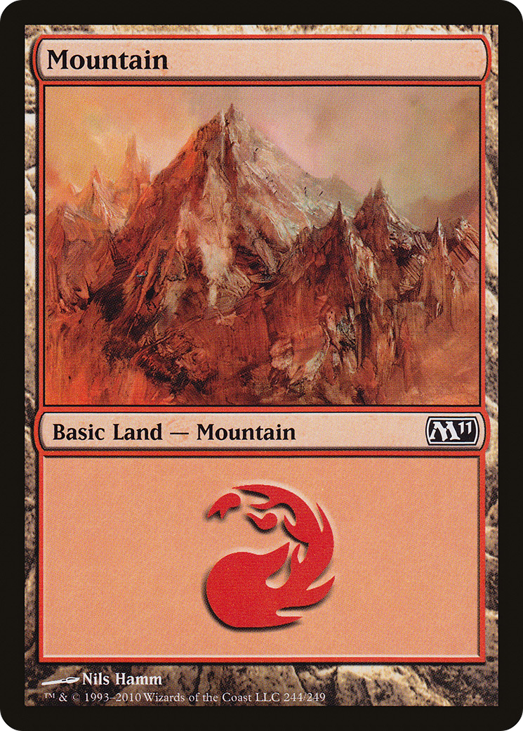Mountain (M11-244) - Magic 2011 - Premium MTG Single from Wizards of the Coast - Just $0.25! Shop now at Game Crave Tournament Store