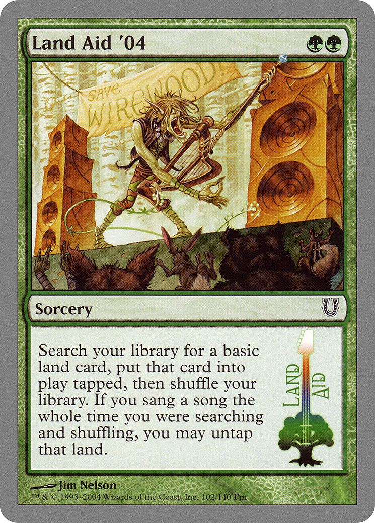 Land Aid '04 (UNH-102) - Unhinged - Premium MTG Single from Wizards of the Coast - Just $0.25! Shop now at Game Crave Tournament Store