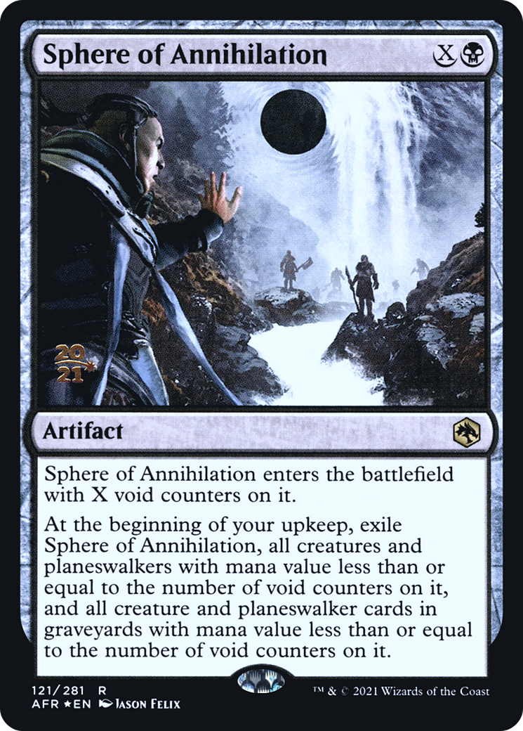 Sphere of Annihilation (PAFR-121S) - Adventures in the Forgotten Realms Promos Foil - Premium MTG Single from Wizards of the Coast - Just $0.44! Shop now at Game Crave Tournament Store
