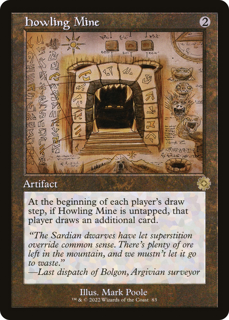 Howling Mine (BRR-083) - The Brothers' War Retro Artifacts - Premium MTG Single from Wizards of the Coast - Just $0.68! Shop now at Game Crave Tournament Store
