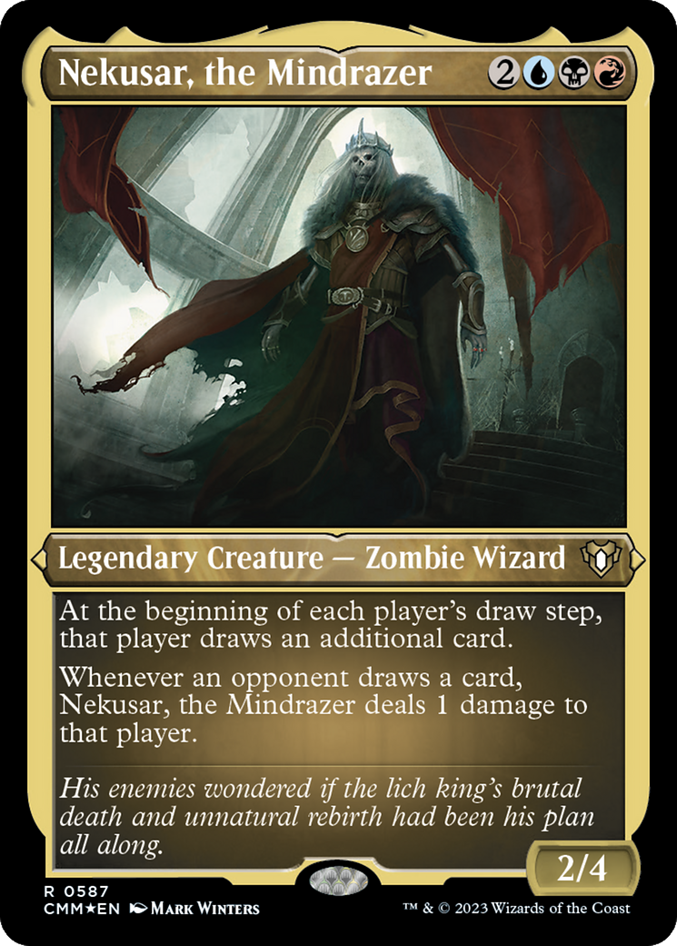 Nekusar, the Mindrazer (CMM-587) - Commander Masters Etched Foil - Premium MTG Single from Wizards of the Coast - Just $1.59! Shop now at Game Crave Tournament Store