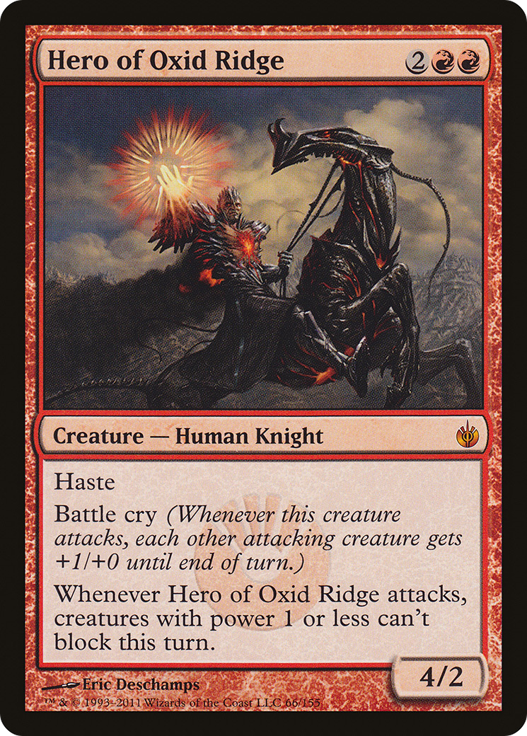 Hero of Oxid Ridge (MBS-066) - Mirrodin Besieged - Premium MTG Single from Wizards of the Coast - Just $0.41! Shop now at Game Crave Tournament Store