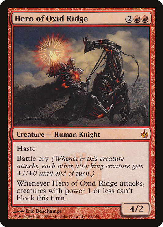 Hero of Oxid Ridge (MBS-066) - Mirrodin Besieged - Premium MTG Single from Wizards of the Coast - Just $0.41! Shop now at Game Crave Tournament Store