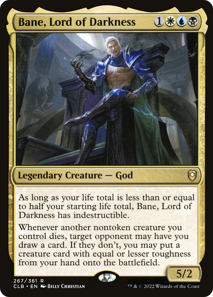 Bane, Lord of Darkness (CLB-267) - Commander Legends: Battle for Baldur's Gate Foil - Premium MTG Single from Wizards of the Coast - Just $0.08! Shop now at Game Crave Tournament Store