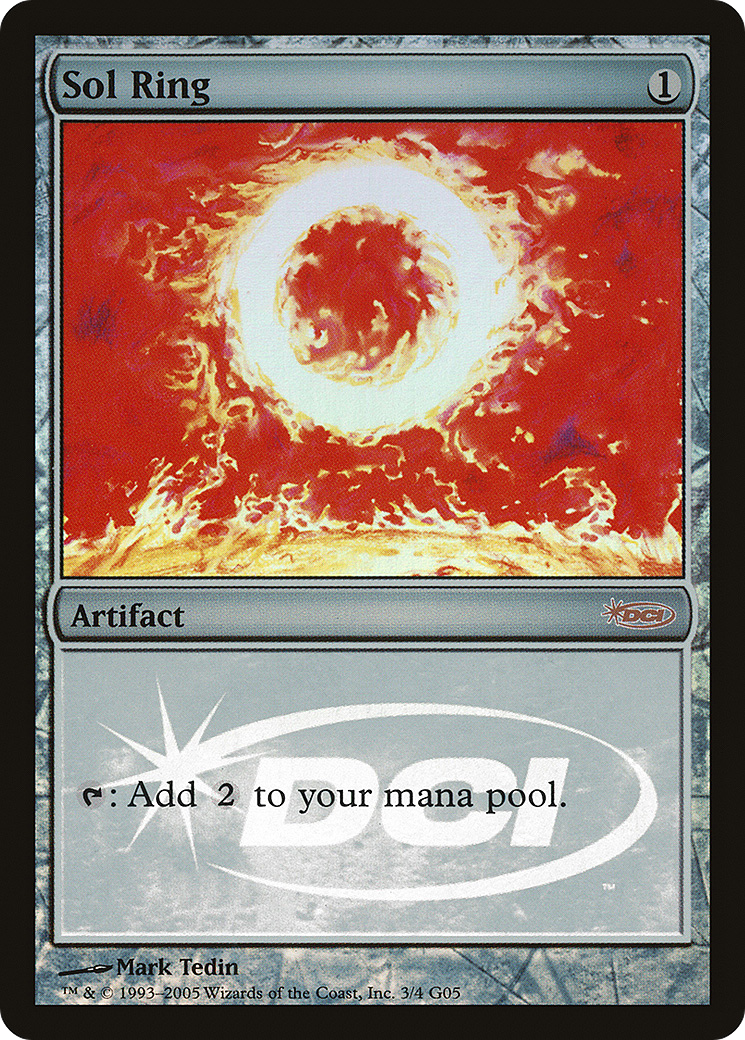 Sol Ring (G05-003) - Judge Gift Cards 2005 Foil - Premium MTG Single from Wizards of the Coast - Just $75.04! Shop now at Game Crave Tournament Store