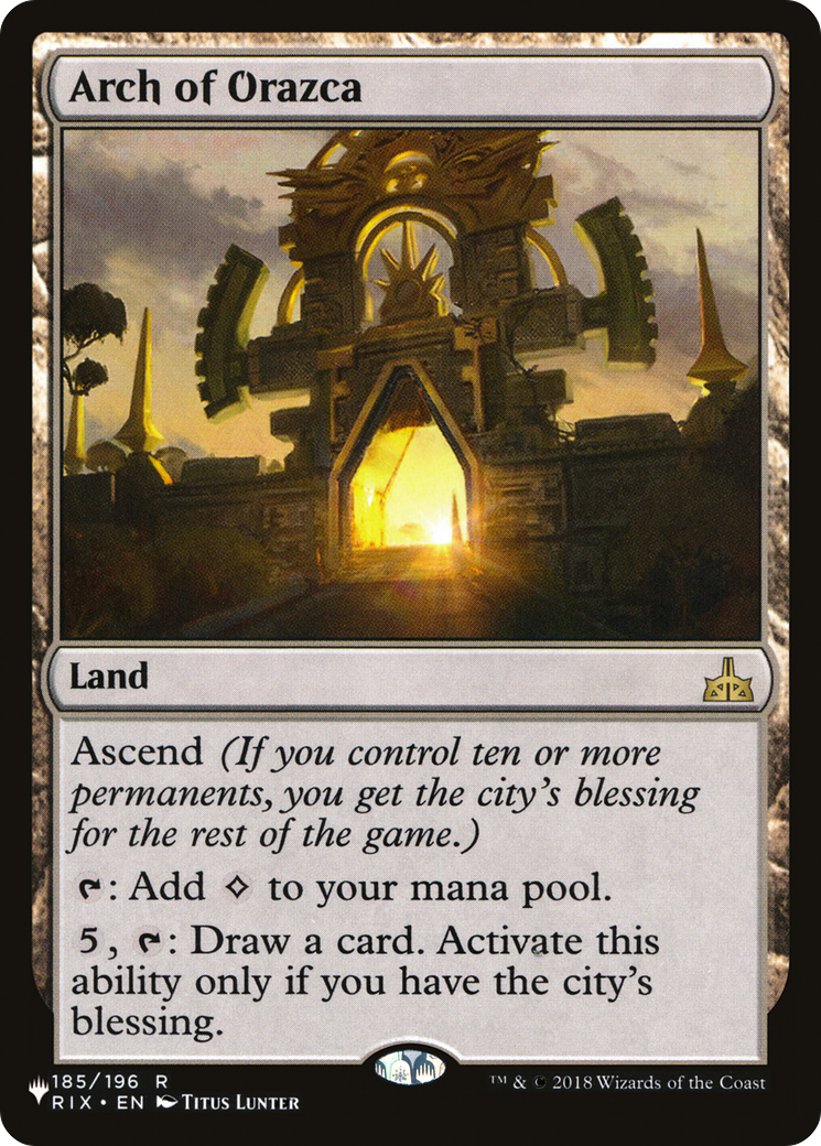 Arch of Orazca (PAGL-051) - Angels: They're Just Like Us but Cooler and with Wings - Premium MTG Single from Wizards of the Coast - Just $0.08! Shop now at Game Crave Tournament Store