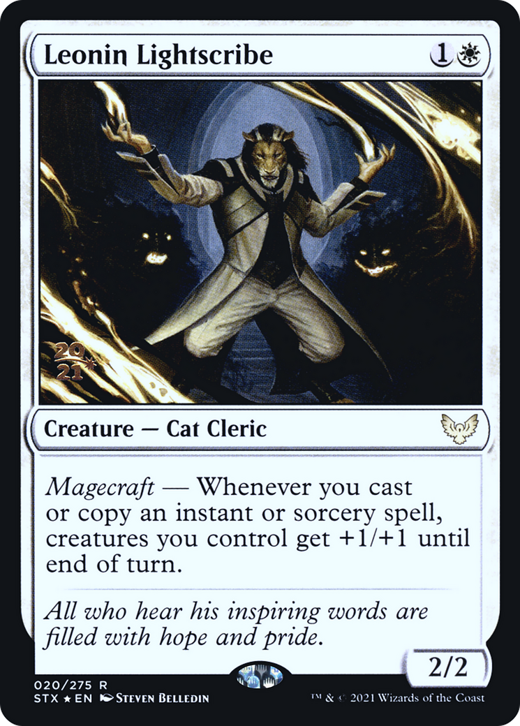 Leonin Lightscribe (PSTX-20S) - Strixhaven: School of Mages Promos Foil - Premium MTG Single from Wizards of the Coast - Just $0.89! Shop now at Game Crave Tournament Store