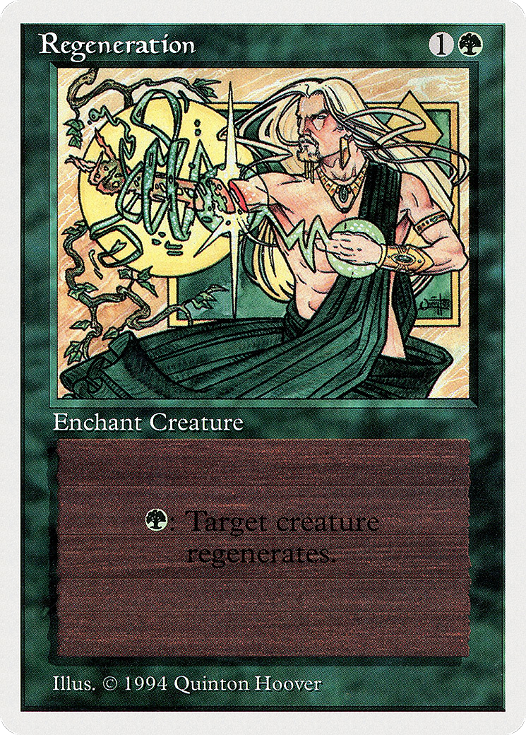 Regeneration (SUM-213) - Summer Magic / Edgar - Premium MTG Single from Wizards of the Coast - Just $0! Shop now at Game Crave Tournament Store