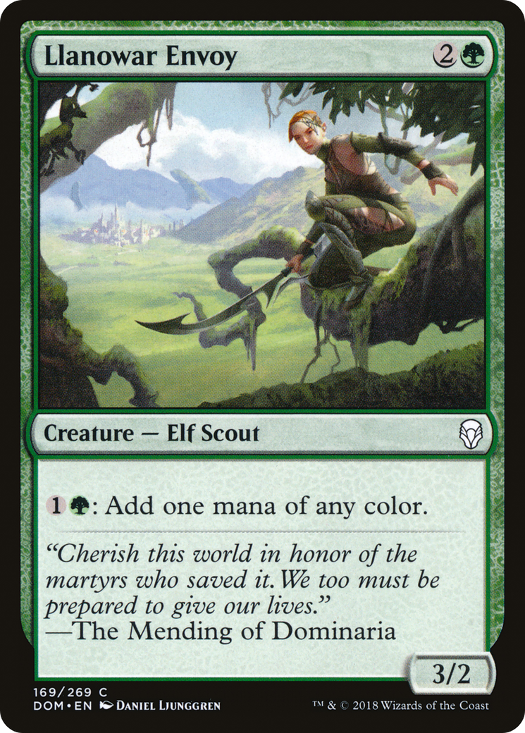 Llanowar Envoy (DOM-169) - Dominaria Foil - Premium MTG Single from Wizards of the Coast - Just $0.12! Shop now at Game Crave Tournament Store