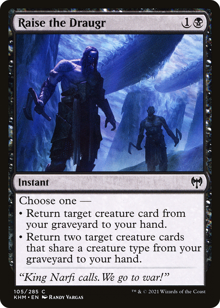 Raise the Draugr (KHM-105) - Kaldheim Foil - Premium MTG Single from Wizards of the Coast - Just $0.08! Shop now at Game Crave Tournament Store