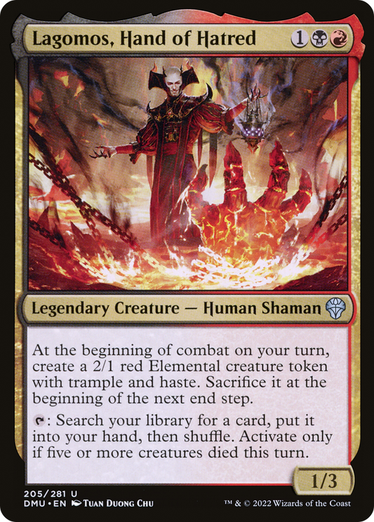 Lagomos, Hand of Hatred (DMU-205) - Dominaria United - Premium MTG Single from Wizards of the Coast - Just $0.25! Shop now at Game Crave Tournament Store