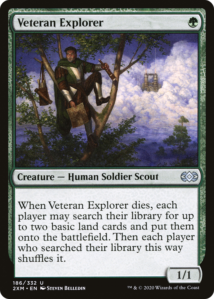 Veteran Explorer (2XM-186) - Double Masters - Premium MTG Single from Wizards of the Coast - Just $0.25! Shop now at Game Crave Tournament Store