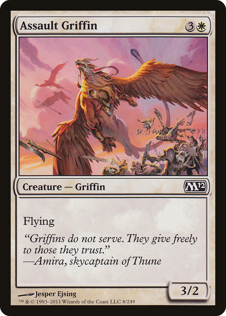 Assault Griffin (M12-008) - Magic 2012 - Premium MTG Single from Wizards of the Coast - Just $0.08! Shop now at Game Crave Tournament Store