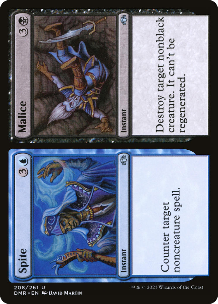 Spite // Malice (DMR-208) - Dominaria Remastered - Premium MTG Single from Wizards of the Coast - Just $0.25! Shop now at Game Crave Tournament Store