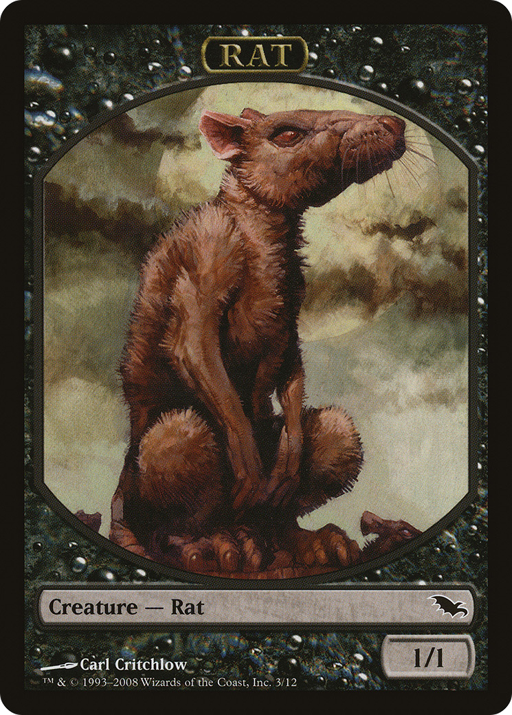 Rat (TSHM-003) - Shadowmoor Tokens - Premium MTG Single from Wizards of the Coast - Just $4.99! Shop now at Game Crave Tournament Store