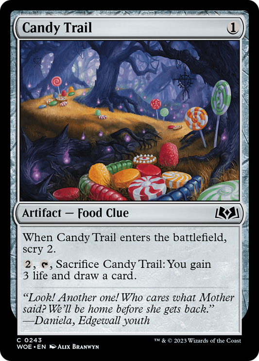 Candy Trail (WOE-243) - Wilds of Eldraine - Premium MTG Single from Wizards of the Coast - Just $0.08! Shop now at Game Crave Tournament Store