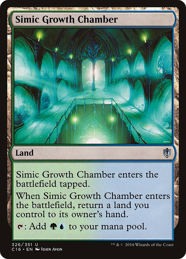 Simic Growth Chamber (C16-326) - Commander 2016 - Premium MTG Single from Wizards of the Coast - Just $0.27! Shop now at Game Crave Tournament Store