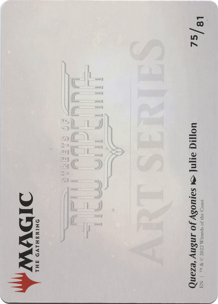 Queza, Augur of Agonies // Queza, Augur of Agonies (ASNC-075) - New Capenna Art Series (Borderless) - Premium MTG Single from Wizards of the Coast - Just $0! Shop now at Game Crave Tournament Store