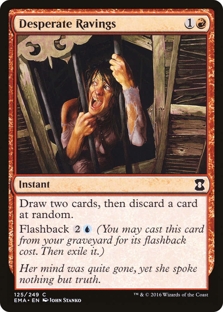 Desperate Ravings (EMA-125) - Eternal Masters - Premium MTG Single from Wizards of the Coast - Just $0.25! Shop now at Game Crave Tournament Store