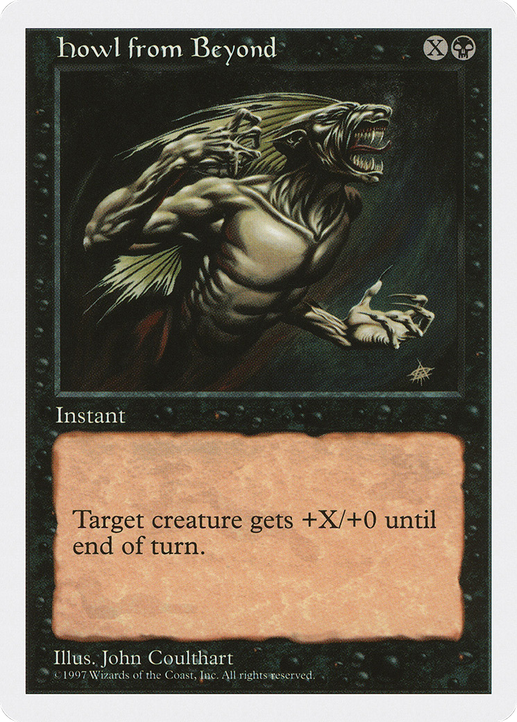 Howl from Beyond (5ED-168) - Fifth Edition - Premium MTG Single from Wizards of the Coast - Just $0.25! Shop now at Game Crave Tournament Store