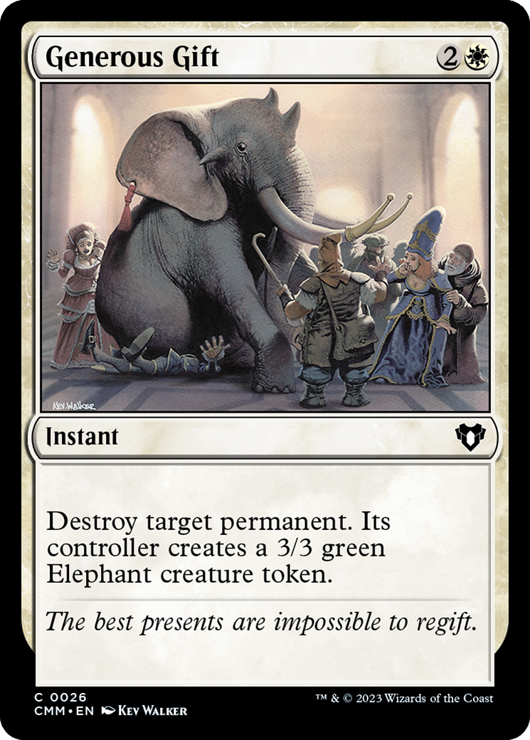 Generous Gift (CMM-026) - Commander Masters - Premium MTG Single from Wizards of the Coast - Just $0.16! Shop now at Game Crave Tournament Store