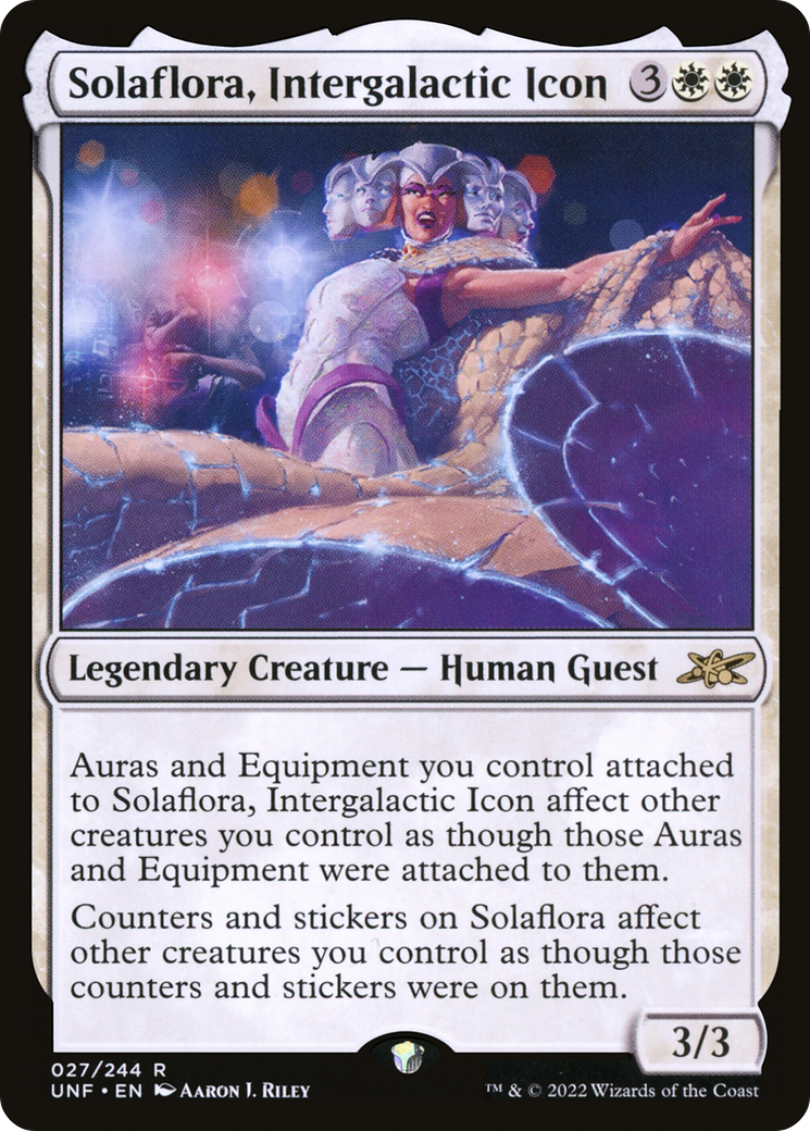 Solaflora, Intergalactic Icon (UNF-027) - Unfinity Foil - Premium MTG Single from Wizards of the Coast - Just $0.08! Shop now at Game Crave Tournament Store
