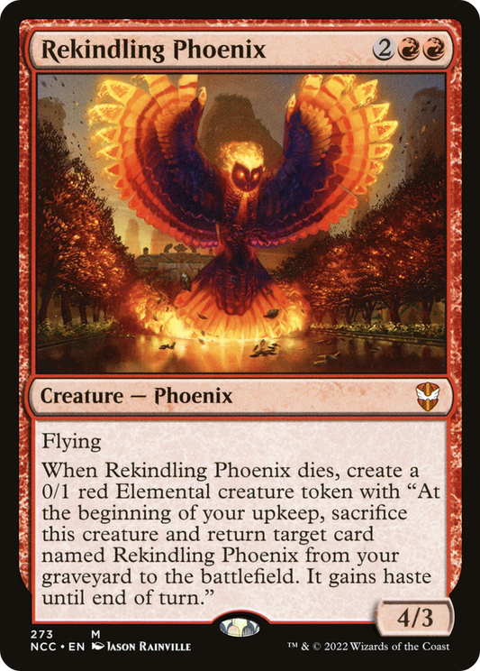 Rekindling Phoenix (NCC-273) - New Capenna Commander - Premium MTG Single from Wizards of the Coast - Just $0.34! Shop now at Game Crave Tournament Store