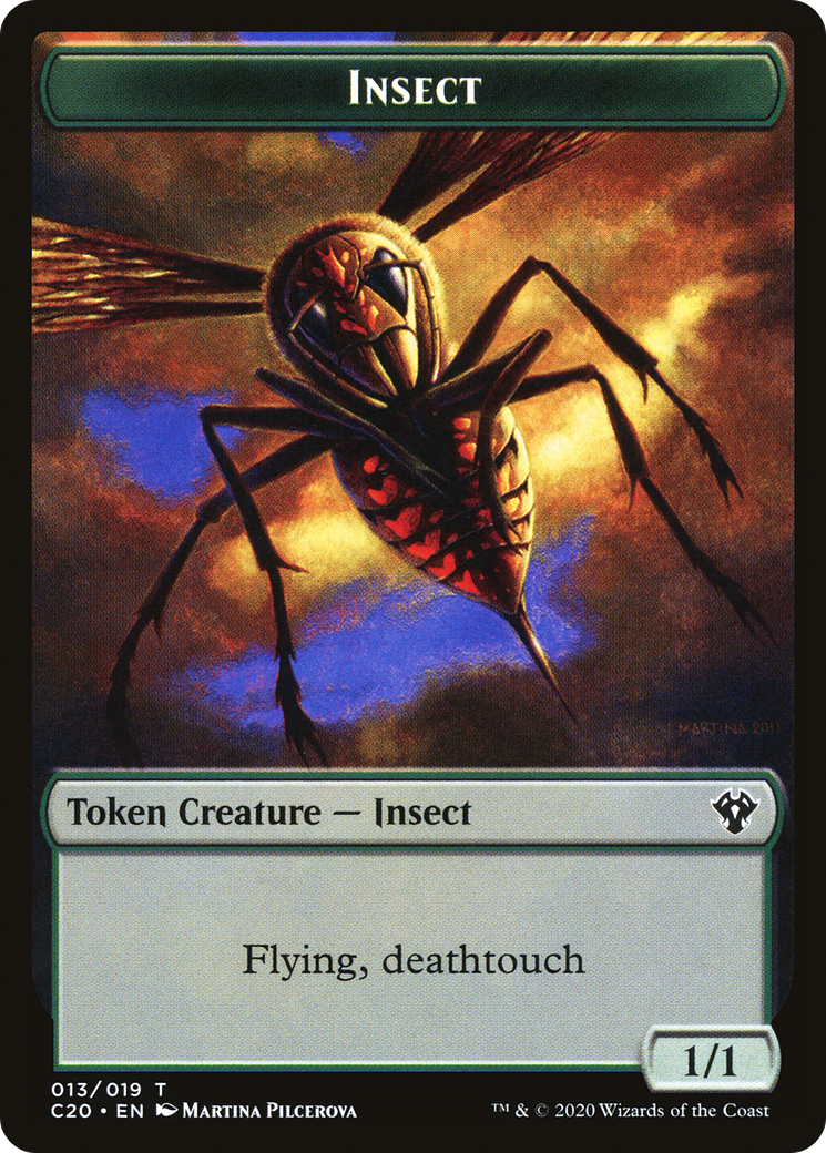 Insect (TC20-013) - Commander 2020 Tokens - Premium MTG Single from Wizards of the Coast - Just $0! Shop now at Game Crave Tournament Store